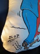 OLDJOB×SWINDLE 5th　Cushion doll "SLOP"(BLUE×RED)