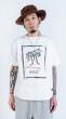 GAVIAL/ s/s round tee “fly” (WHITE)