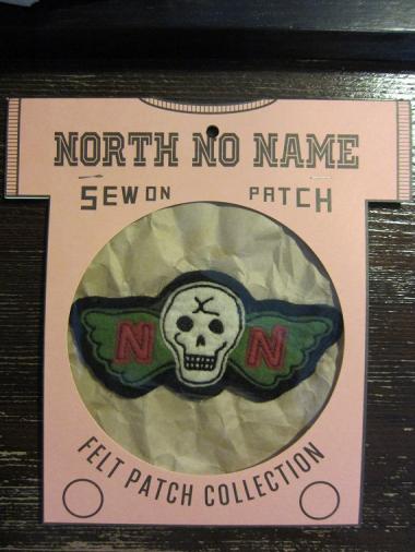 North No Name　FELT PATCH (SKULL)