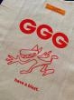 GAVIAL GARAGE / cotton marche bag “G.dog”