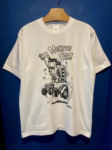 MONSTER FARM ”Franken by Sketch” Tee (WHT)