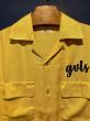 GAVIAL / l/s bowling shirts “fly” (YELLOW)