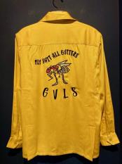 GAVIAL / l/s bowling shirts “fly” (YELLOW)