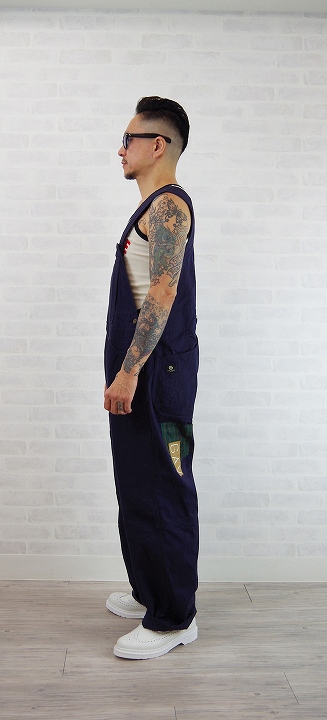 GAVIAL ガヴィル / herringbone overall (navy) | SWINDLE