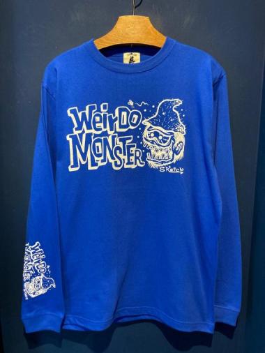 EDWARD LOW×MFC ”Weirdo Monster” L/S T (BLU)