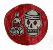 North No Name　FELT PATCH (SKULL)