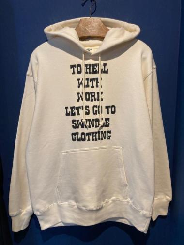 EDWARD LOW ”CRUEL WORLD” SWEAT PARKA (NAT)